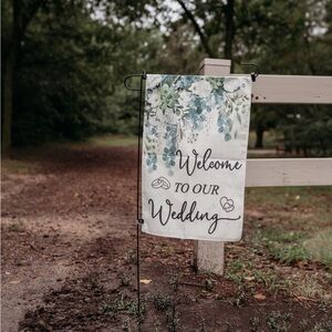 Wedding Welcome Garden Flag